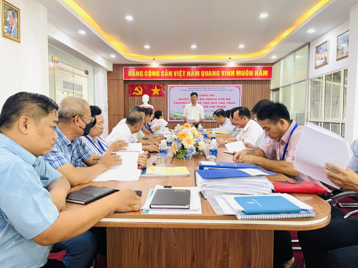 Đảng ủy Khối cơ sở Bộ VH, TT&DL triển khai kế hoạch làm việc với Đảng ủy trường Đại học TDTT TP. Hồ Chí Minh về công tác xây dựng Đảng năm 2023.