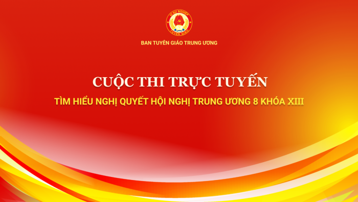 Infographic: Cuộc thi trực tuyến tìm hiểu Nghị quyết Hội nghị Trung ương 8 khoá XIII