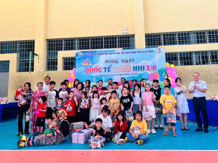 TƯNG BỪNG NGÀY HỘI QUỐC TẾ THIẾU NHI 1/6 TẠI TRƯỜNG ĐẠI HỌC THỂ DỤC THỂ THAO THÀNH PHỐ HỒ CHÍ MINH.