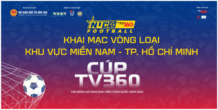 Trường Đại học Thể dục Thể thao TP. Hồ Chí Minh đăng cai tổ chức Giải Bóng đá Sinh viên Toàn quốc – Cúp TV360 năm 2025
