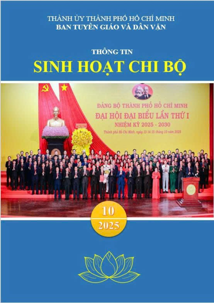 Thông tin sinh hoạt chi bộ tháng 10 năm 2025