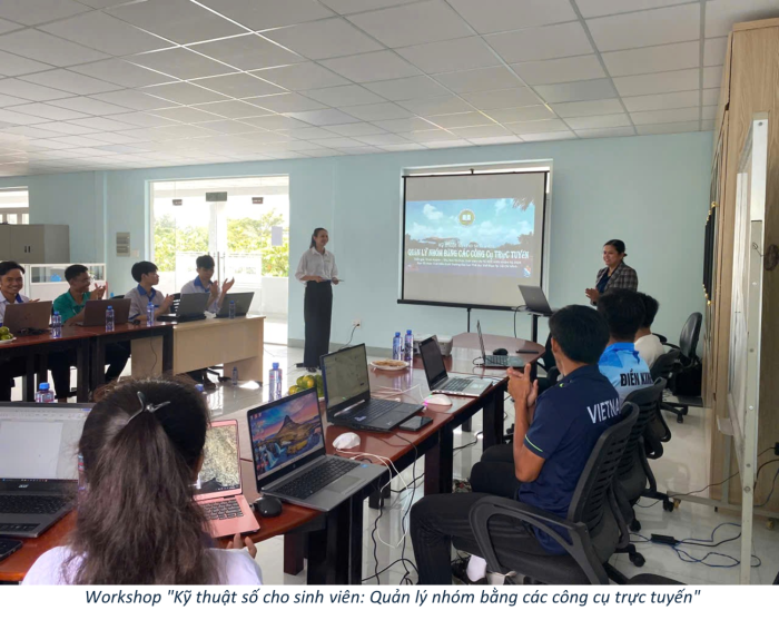 Câu lạc bộ Điền kinh tổ chức Workshop “Kỹ thuật số cho sinh viên: Quản lý nhóm bằng các công cụ trực tuyến"