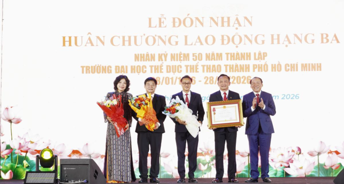 TRANG TRỌNG LỄ KỶ NIỆM 50 NĂM THÀNH LẬP TRƯỜNG ĐẠI HỌC THỂ DỤC THỂ THAO TP. HỒ CHÍ MINH (1976 – 2026)