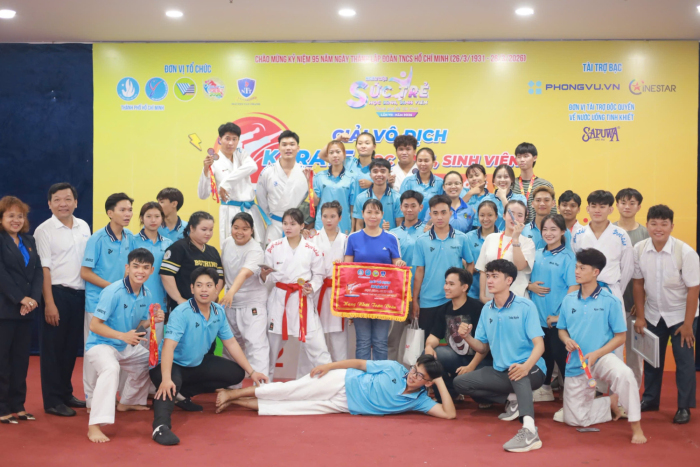 Sinh viên Trường Đại học Thể dục Thể thao TP.HCM xuất sắc giành Nhất toàn đoàn tại Giải Karate Sinh viên TP.HCM 2026