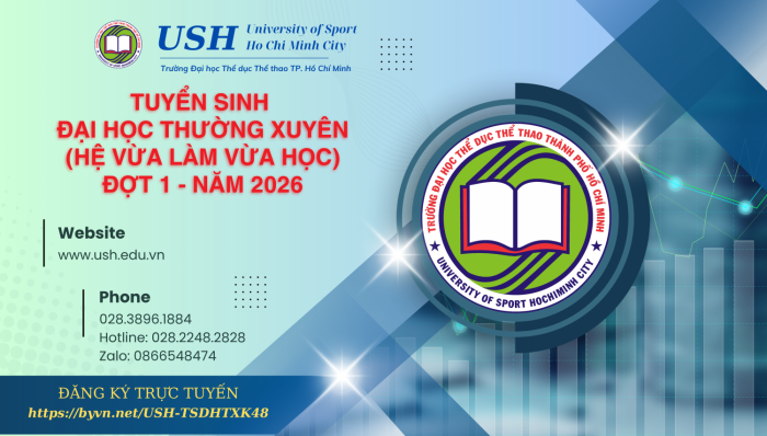 TUYỂN SINH  ĐẠI HỌC THƯỜNG XUYÊN (HỆ VỪA LÀM VỪA HỌC) ĐỢT 1 - NĂM 2026