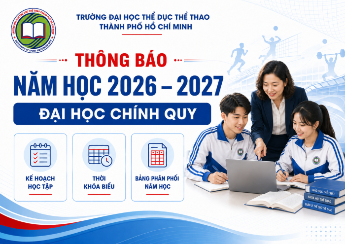 Kế hoạch học tập,Thời khóa biểu năm học 2026-2027 đại học chính quy