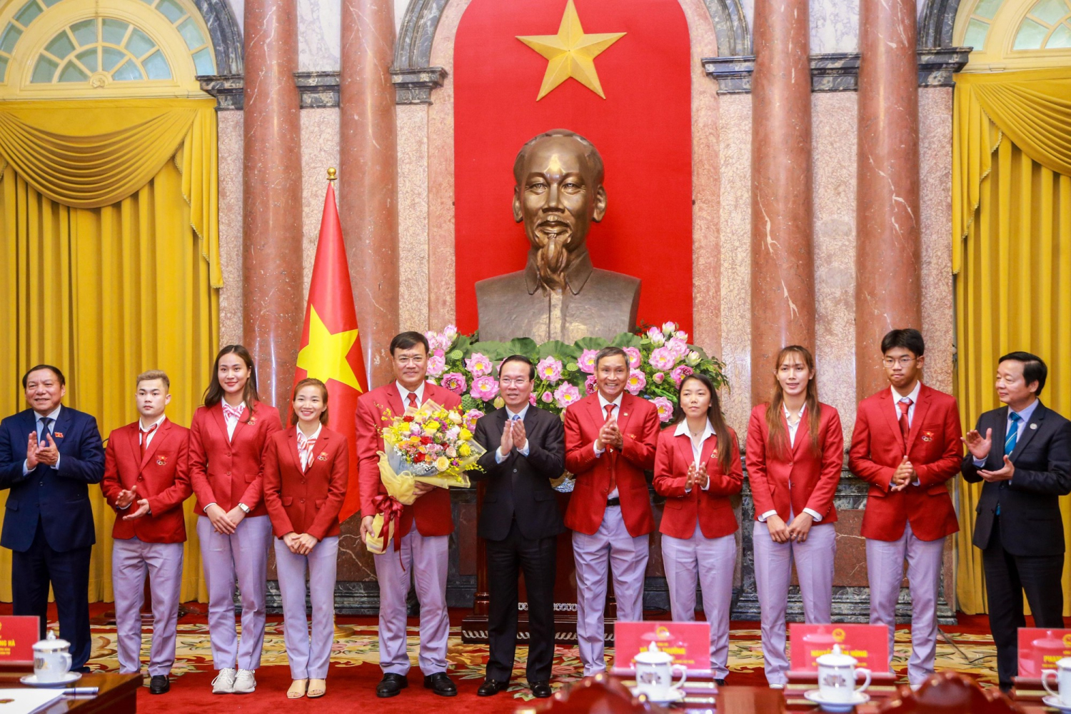 Chủ tịch nước Võ Văn Thưởng chúc mừng Đoàn Thể thao Việt Nam tham dự SEAGames 32.