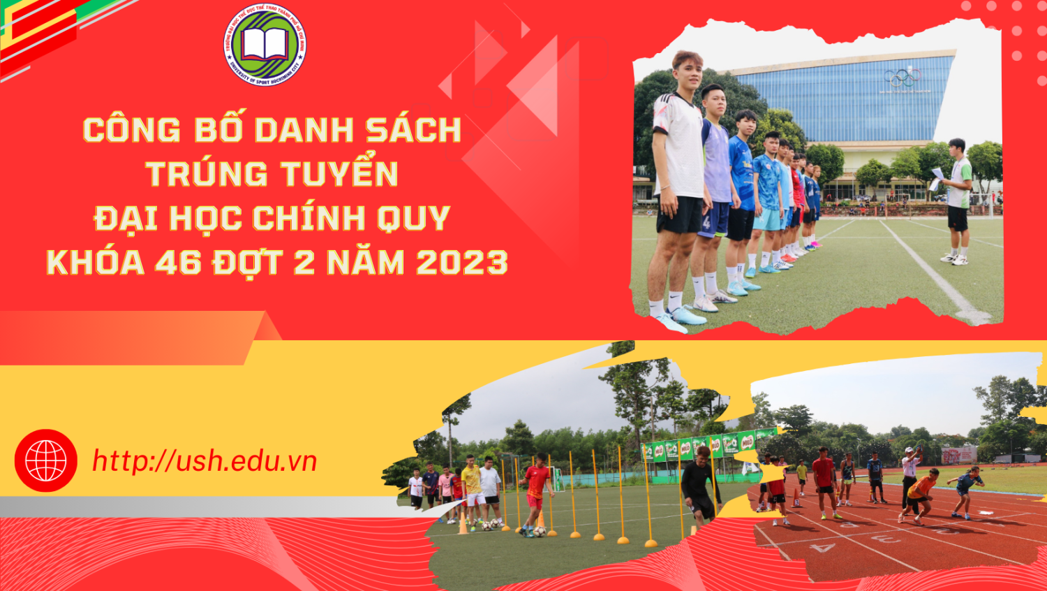 Danh sách thí sinh trúng tuyển ĐHCQ đợt 2 năm 2023.