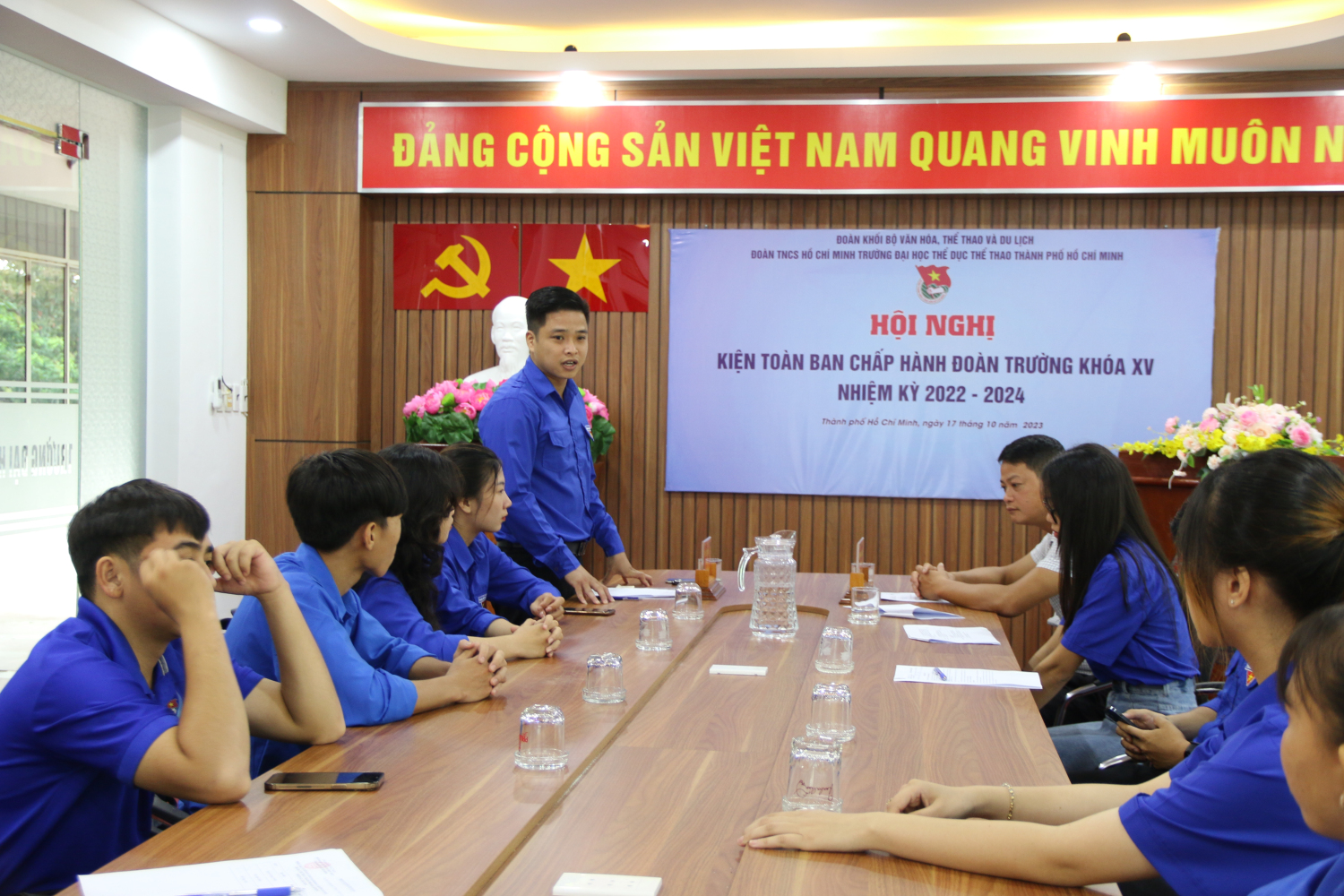 Hội nghị kiện toàn nhân sự bổ sung Ban Chấp hành Đoàn TNCS Hồ Chí Minh Trường Đại học Thể dục thể thao TP. Hồ Chí Minh nhiệm kỳ 2022-2024.