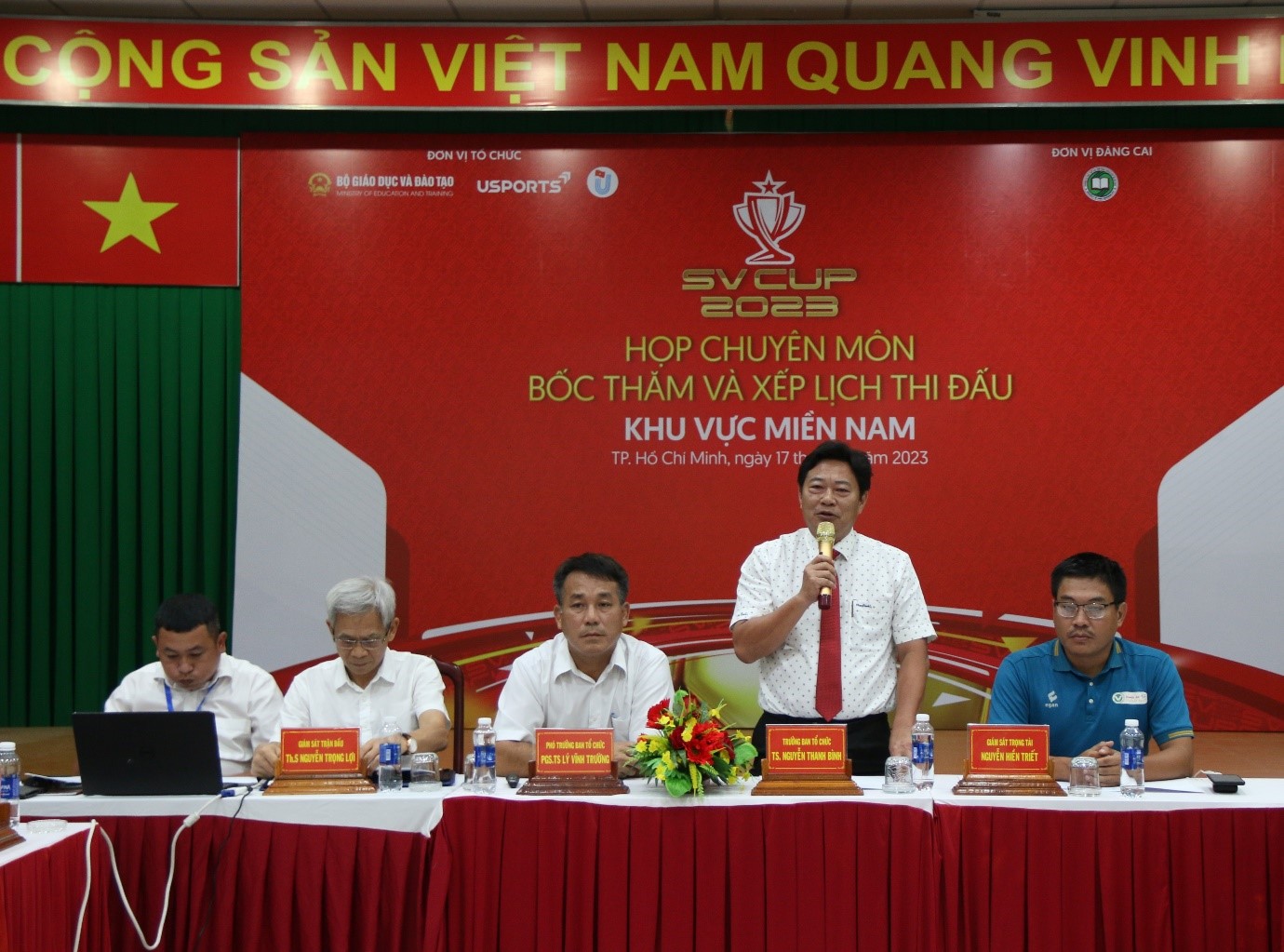 23 đội bóng Khu vực phía nam tham dự vòng loại giải Vô địch Bóng đá nam Sinh viên toàn quốc “SV CUP 2023”.