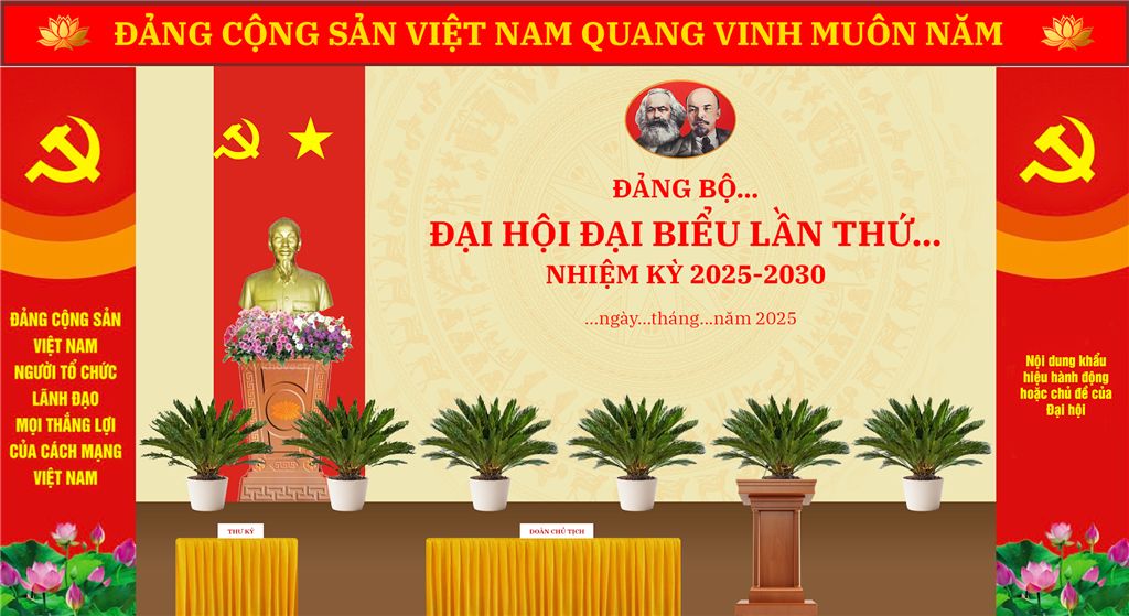 Công văn số: 192CV/BTGĐUK Về việc trang trí, khánh tiết đại hội đảng bộ các cấp nhiệm kỳ 2025 - 2030